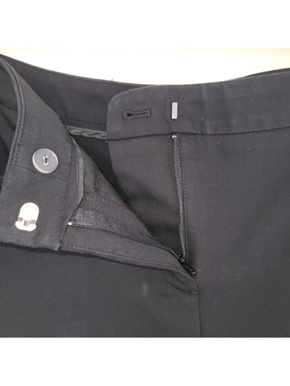 Chico's Fabulously Slimming Cropped Pants Black Cotton Stretch Blend Woman's L - Picture 4 of 10